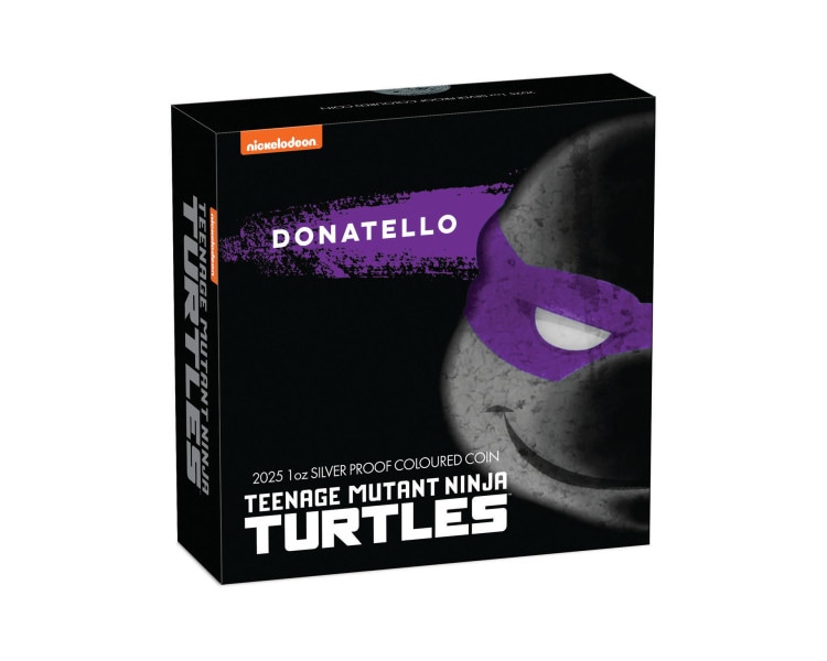 Wojownicze Żółwie Ninja - Donatello - 1oz - 2025 - Proof