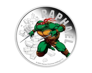 Wojownicze Żółwie Ninja - Raphael - 1oz - 2025 - Proof