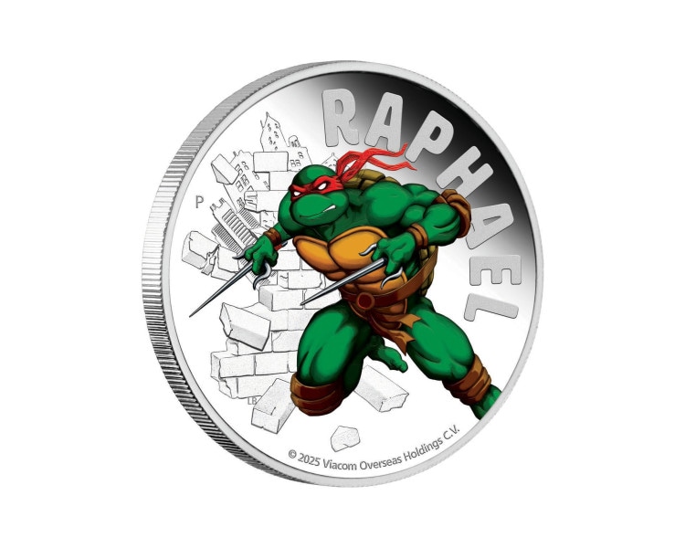 Wojownicze Żółwie Ninja - Raphael - 1oz - 2025 - Proof