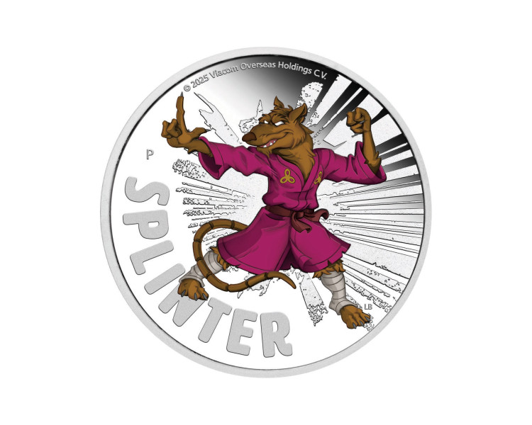 Wojownicze Żółwie Ninja - Splinter - 1oz - 2025 - Proof