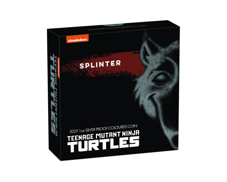 Wojownicze Żółwie Ninja - Splinter - 1oz - 2025 - Proof