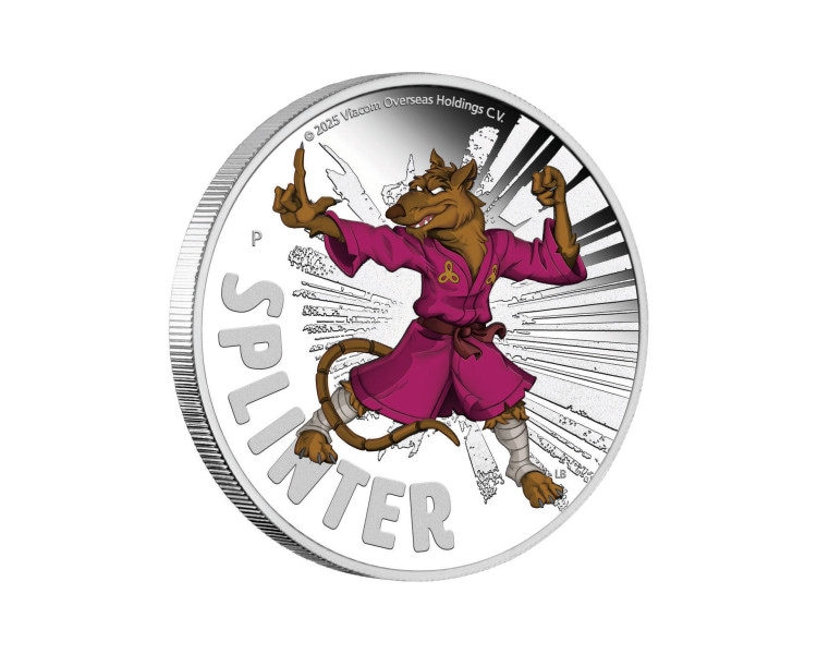 Wojownicze Żółwie Ninja - Splinter - 1oz - 2025 - Proof