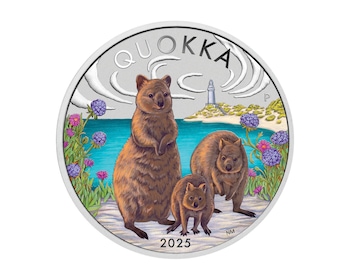 Australijska Quokka - 1oz - 2025 - Edycja Kolorowa
