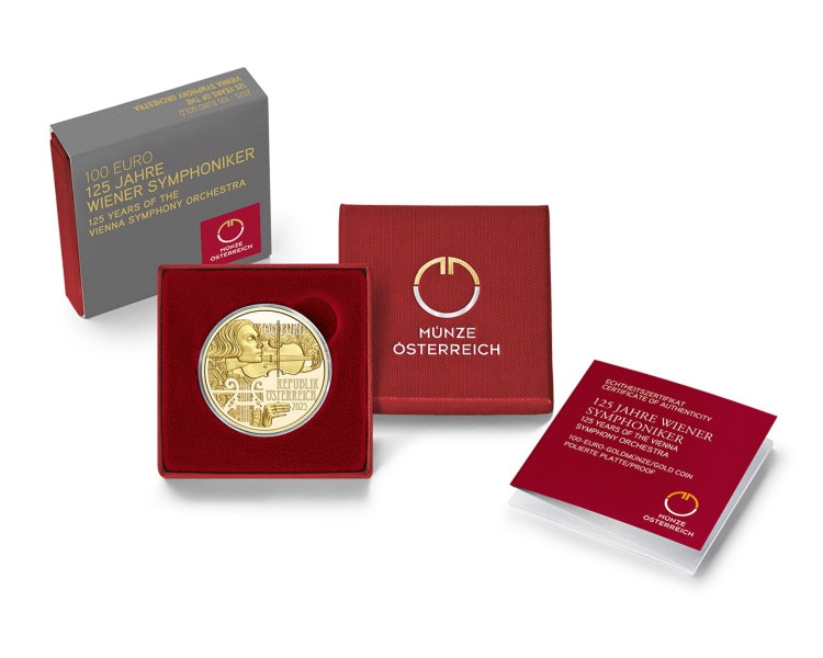 125 rocznica Wiedeńskiej Orkiestry Symfonicznej 1/2oz - Proof
