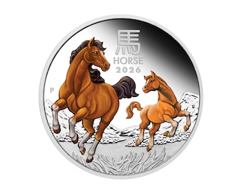 Lunar III Rok Konia - 1oz - 2026 - Proof - Edycja Kolorowa