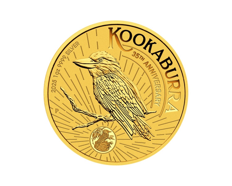 Kookaburra 35th Anniversary - 1oz - 2025 - Gold Plated - Proof