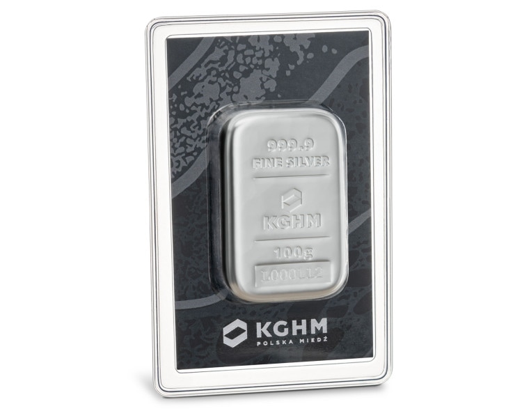 Srebrna Sztabka 100g KGHM (24h)