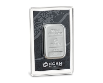 Srebrna Sztabka 100g KGHM (24h)