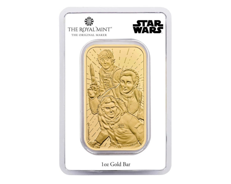 The Royal Mint - Złota Sztabka Star Wars Light Side 2024 - 1oz (24h)