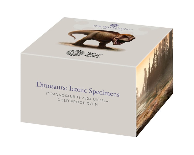 Dinosaurs: Iconic Specimens - Tyrannosaurus 1/4oz Proof