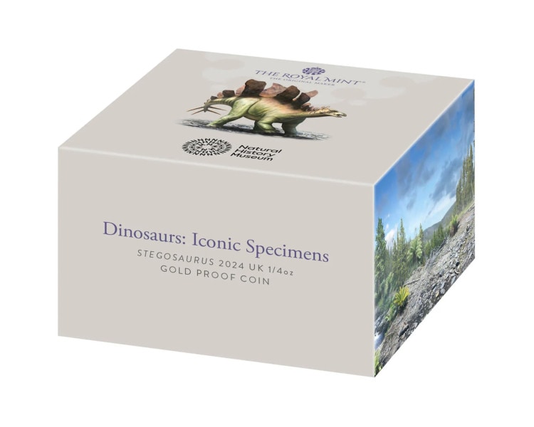 Dinosaurs: Iconic Specimens - Stegosaurus 1/4oz Proof