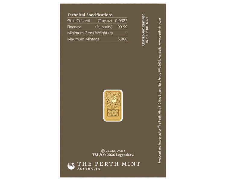 The Perth Mint - Złota Sztabka 1g - DUNE - 2026