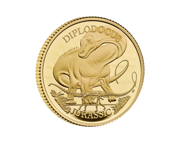 Dinosaurs: Iconic Specimens - Diplodocus 1/4oz Proof