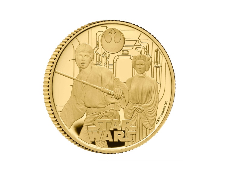 Star Wars: Luke Skywalker and Princess Leia 1/4oz Proof