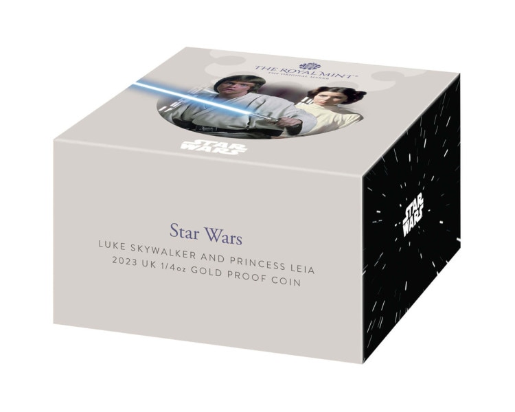 Star Wars: Luke Skywalker and Princess Leia 1/4oz Proof