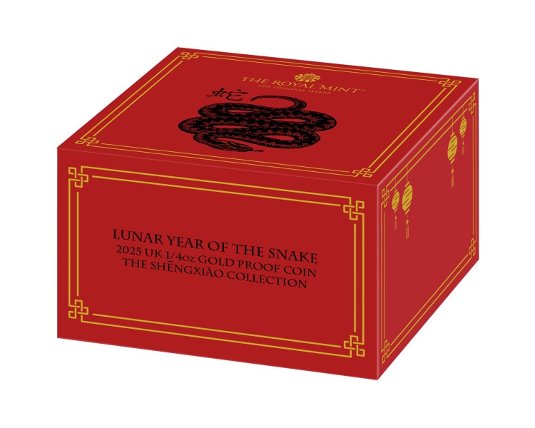 Lunar Year of the Snake- The Royal Mint 1/4oz Proof