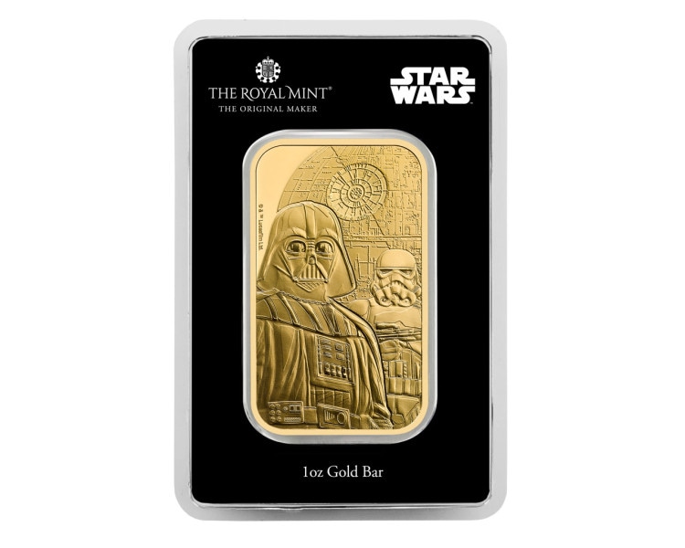 The Royal Mint - Złota Sztabka Star Wars Dark Side - 1oz (24h)