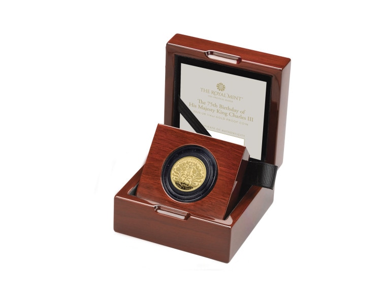 75th Birthday of His Majesty King Charles III 1/4oz 2023 - Proof