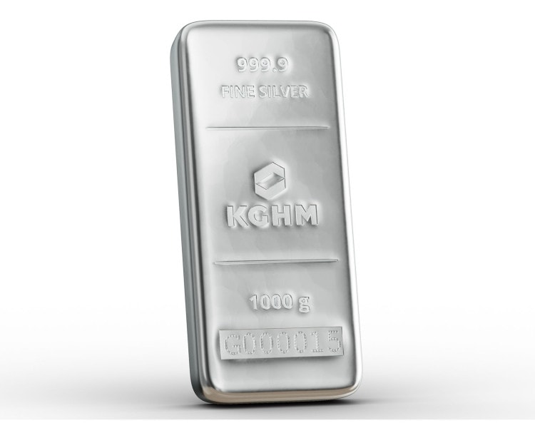Srebrna Sztabka 1000g KGHM (24h)