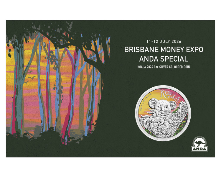 Australian Koala 1oz Brisbane Money Expo 2026 – Edycja kolorowa