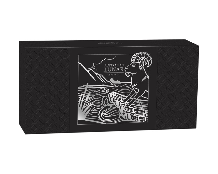 Zestaw 3 Srebrnych Monet Lunar III Rok Kozy - 1oz - 2027 - Proof