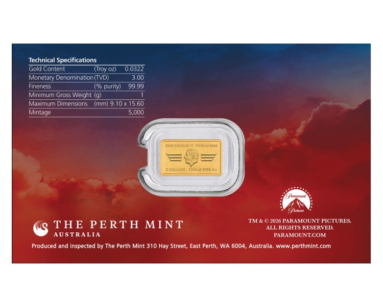 The Perth Mint - Top Gun - 40th Anniversary - 1g