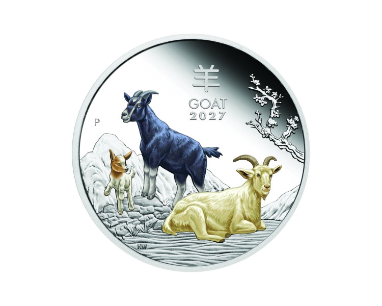 Lunar III Rok Kozy - 1oz - 2027 - Proof - Edycja Kolorowa