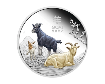 Lunar III Rok Kozy - 1oz - 2027 - Proof - Edycja Kolorowa