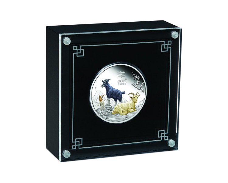Lunar III Rok Kozy - 1oz - 2027 - Proof - Edycja Kolorowa