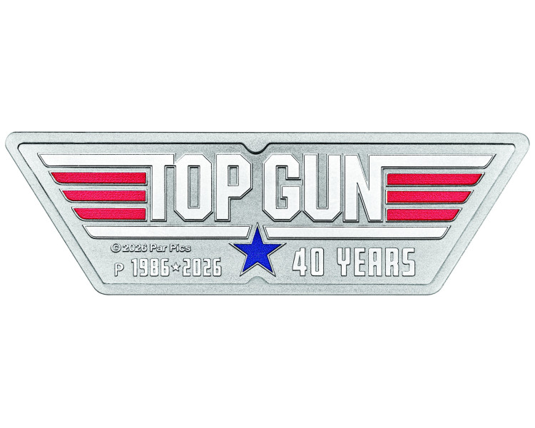 The Perth Mint - Top Gun Logo - 40th Anniversary - 1oz