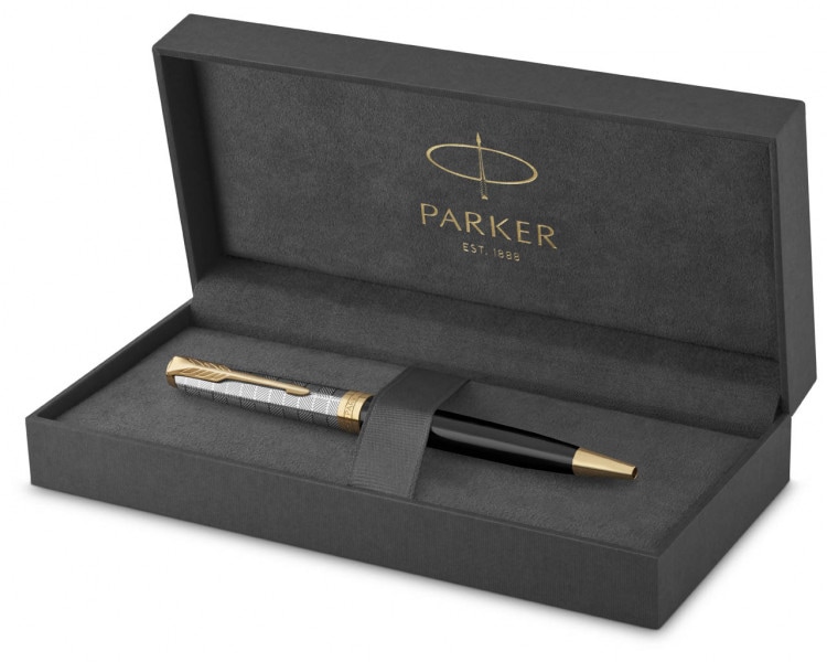 Długopis Parker Sonnet premium metal & black GT