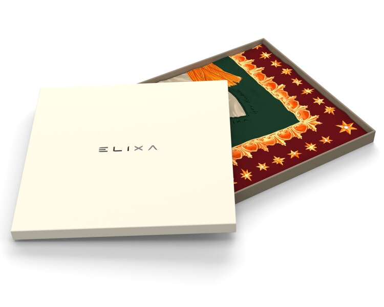 Hedvabný šátek - Christmas Magic, 85 x 85 cm