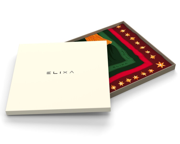 Hedvabný šátek - Christmas Magic, 85 x 85 cm