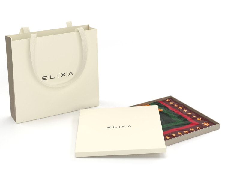 Hedvabný šátek - Christmas Magic, 85 x 85 cm