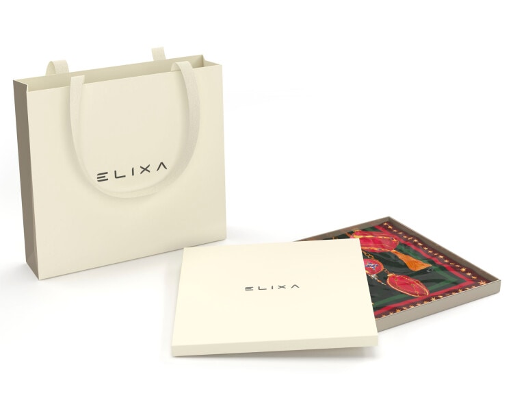 Hedvabný šátek - Christmas Magic, 45 x 45 cm