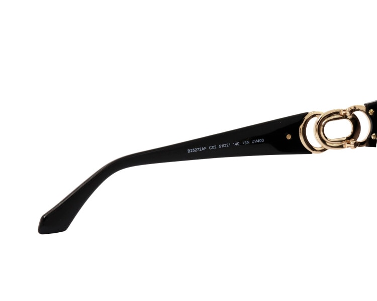 Okulary przeciwsłoneczne damskie, prostokątne, czarne