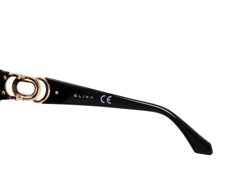 Okulary przeciwsłoneczne damskie, prostokątne, czarne