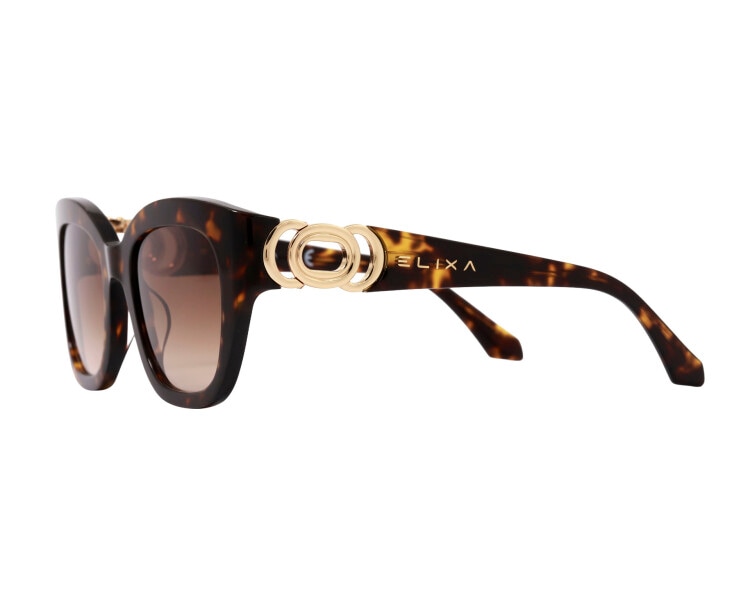 Okulary przeciwsłoneczne damskie, prostokątne, brązowe