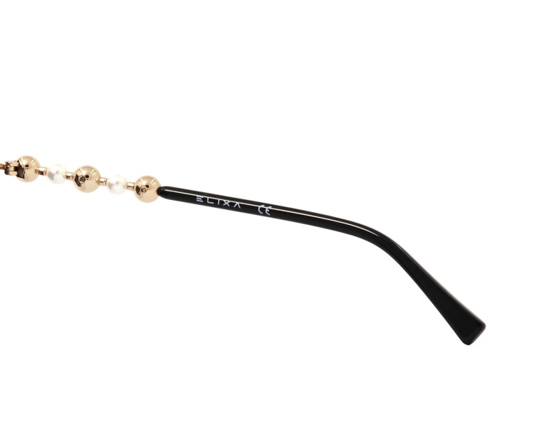 Okulary przeciwsłoneczne damskie, prostokątne, czarne z ozdobnymi perłami