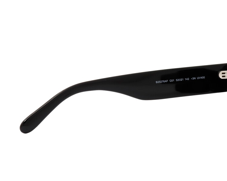 Okulary przeciwsłoneczne damskie, prostokątne, czarne