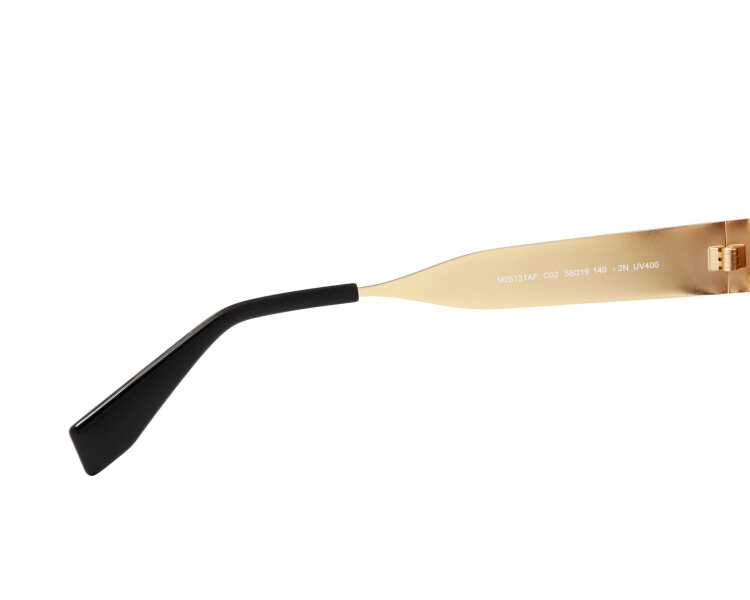 Okulary przeciwsłoneczne damskie, okrągłe, złote