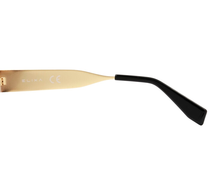 Okulary przeciwsłoneczne damskie, okrągłe, złote