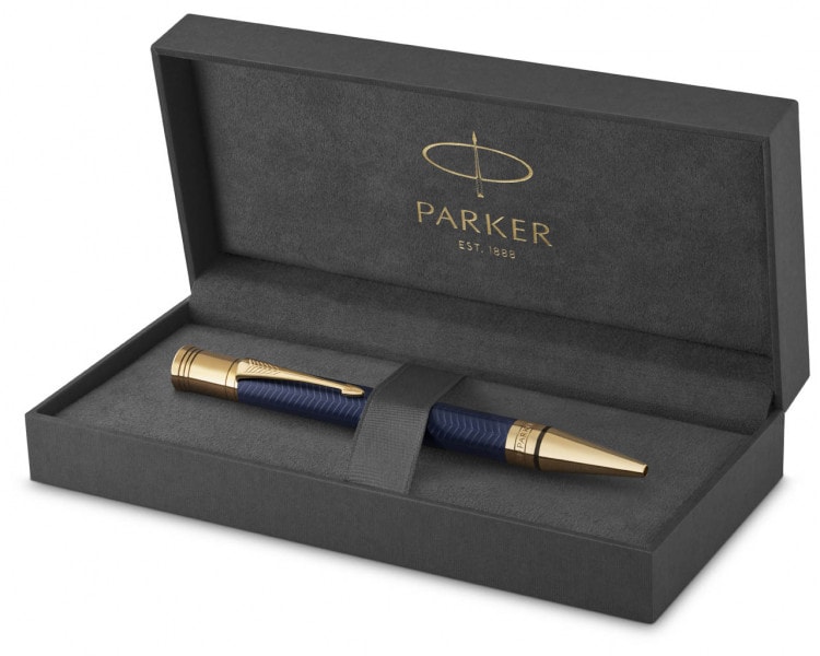Długopis Parker Duofold prestige blue chevron GT