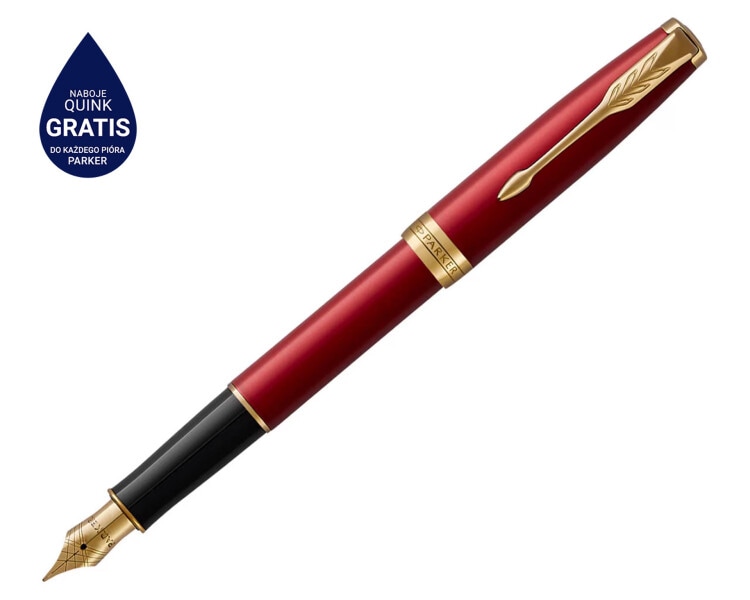 Plnicí pero Parker Sonnet red lacquer GT