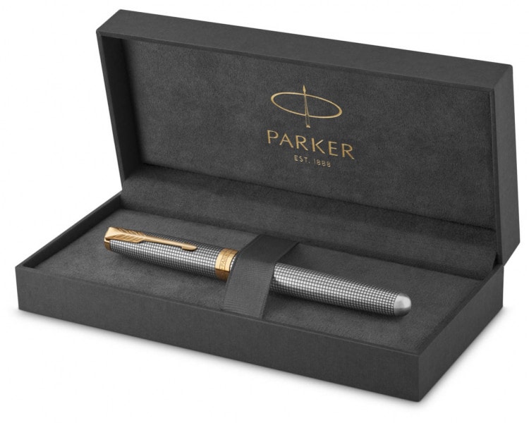 Pióro wieczne Parker Sonnet chiselled silver GT