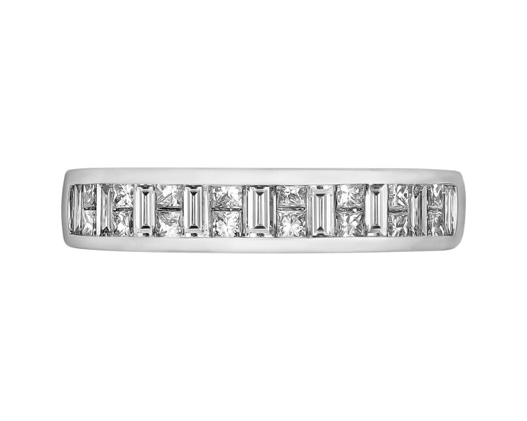 White gold ring with diamonds - 0,55 ct - fineness 14 K