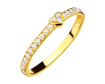 Złoty pierścionek z cyrkoniami - serce></noscript>
                    </a>
                </div>
                <div class=
