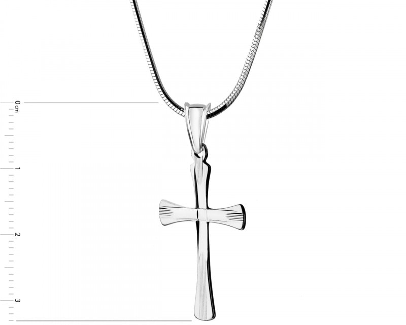 Silver cross pendant