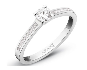 White gold ring with brilliants 0,46 ct - fineness 14 K></noscript>
                    </a>
                </div>
                <div class=