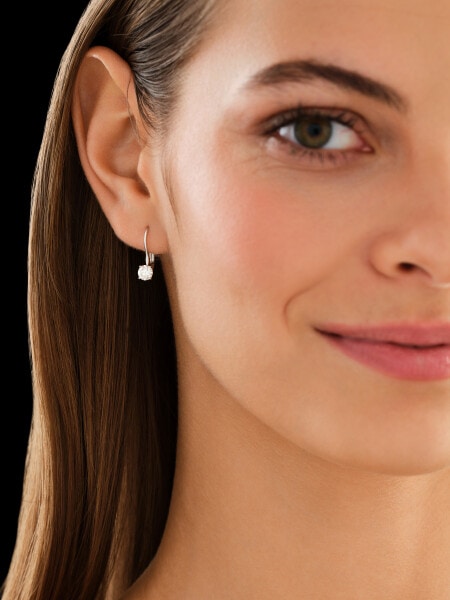 White gold earrings with brilliants - 0,89 ct - fineness 14 K